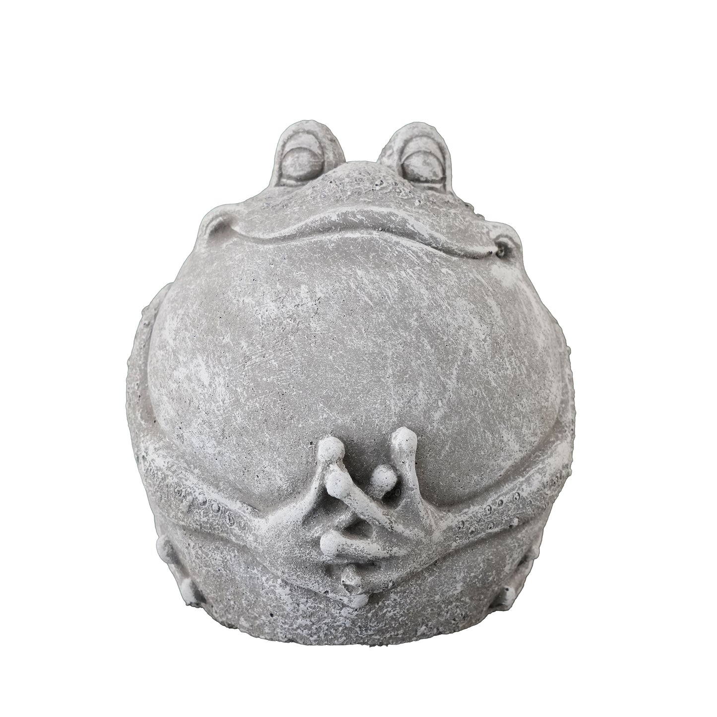 Kugelfrosch Fred – gemütliche Gartenfigur aus Steinguss