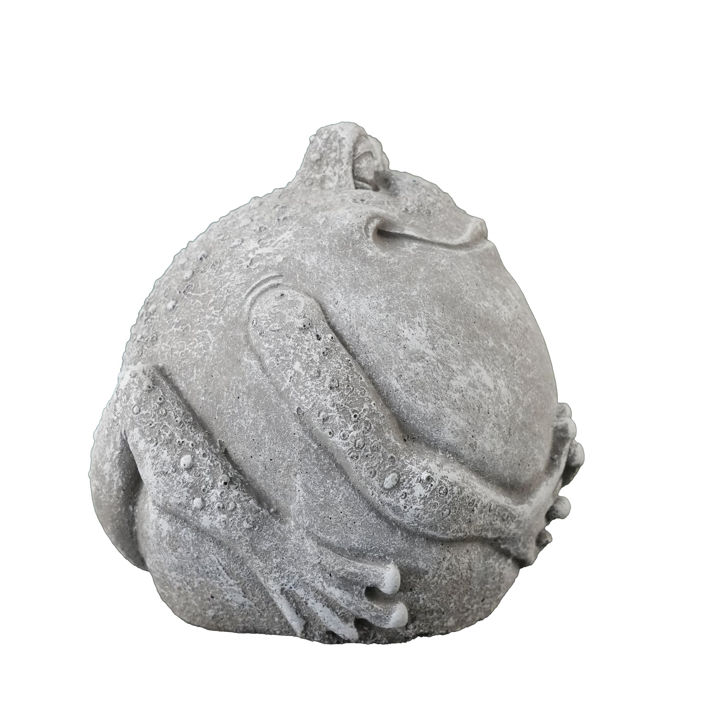 Kugelfrosch Fred – gemütliche Gartenfigur aus Steinguss