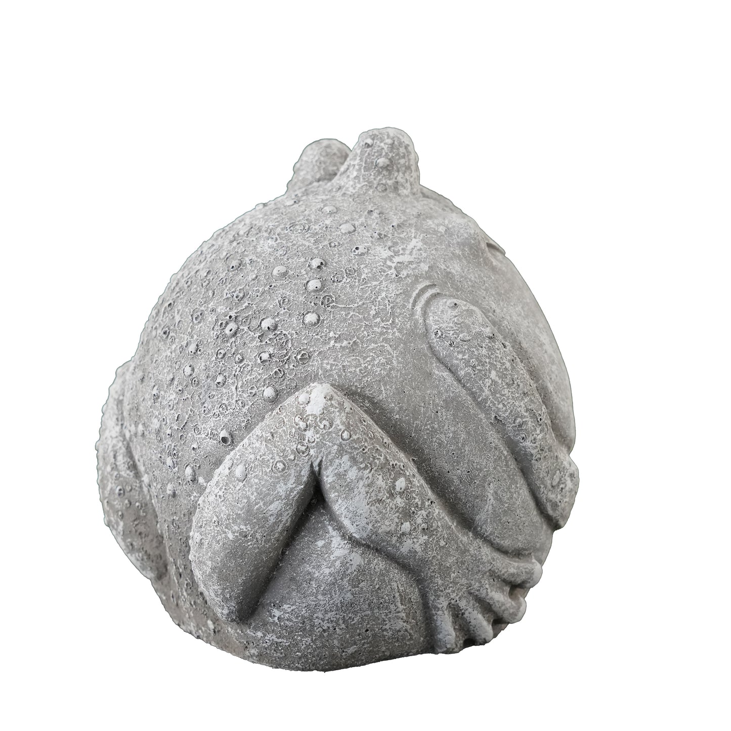 Kugelfrosch Fred – gemütliche Gartenfigur aus Steinguss
