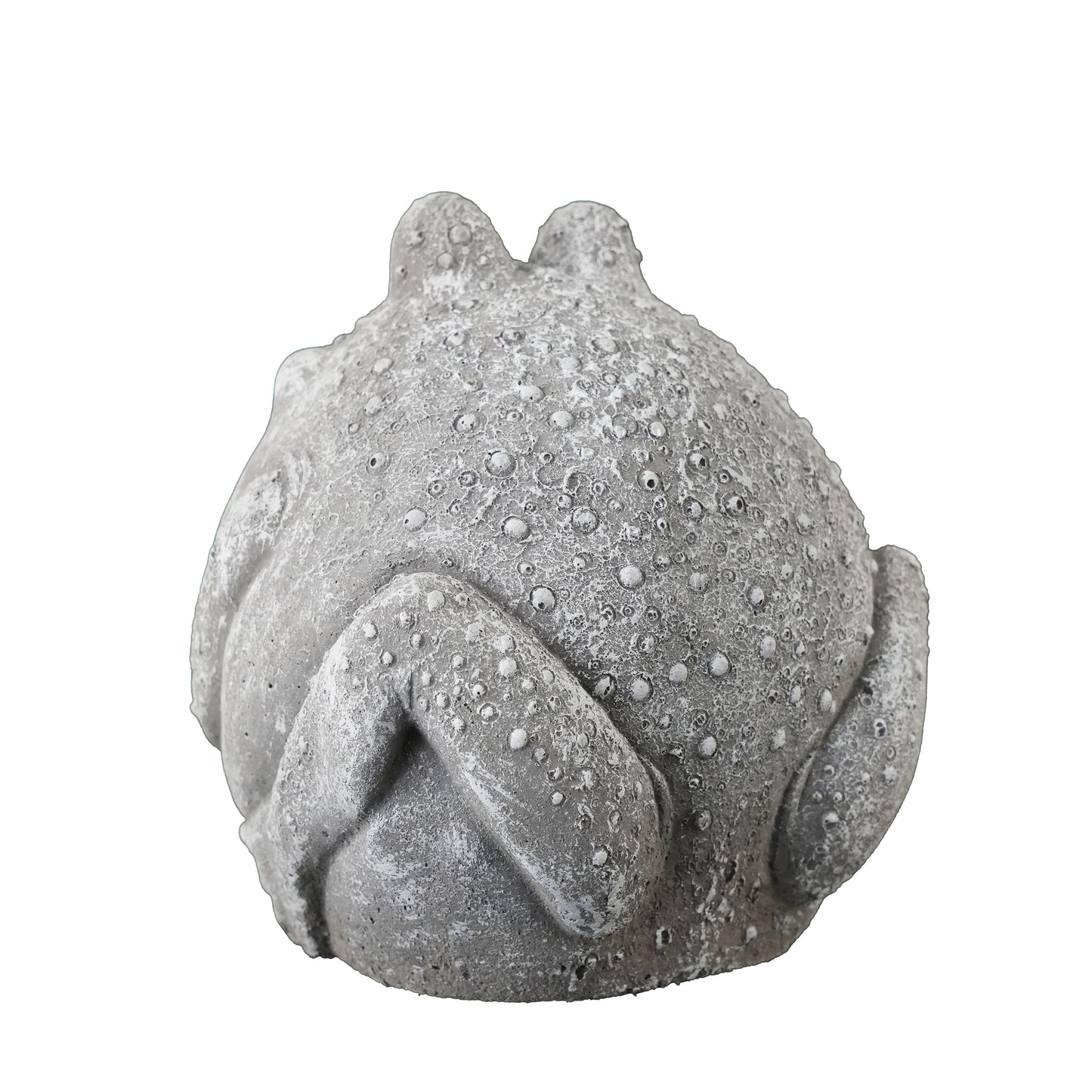 Kugelfrosch Fred – gemütliche Gartenfigur aus Steinguss