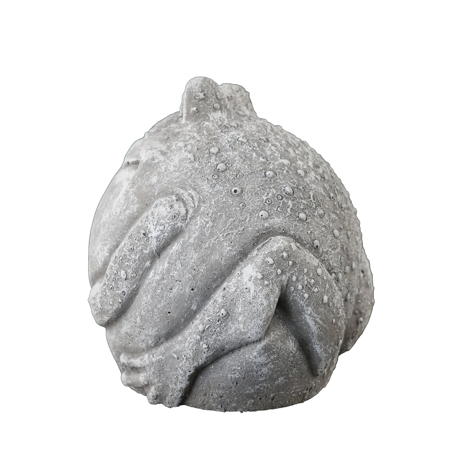 Kugelfrosch Fred – gemütliche Gartenfigur aus Steinguss