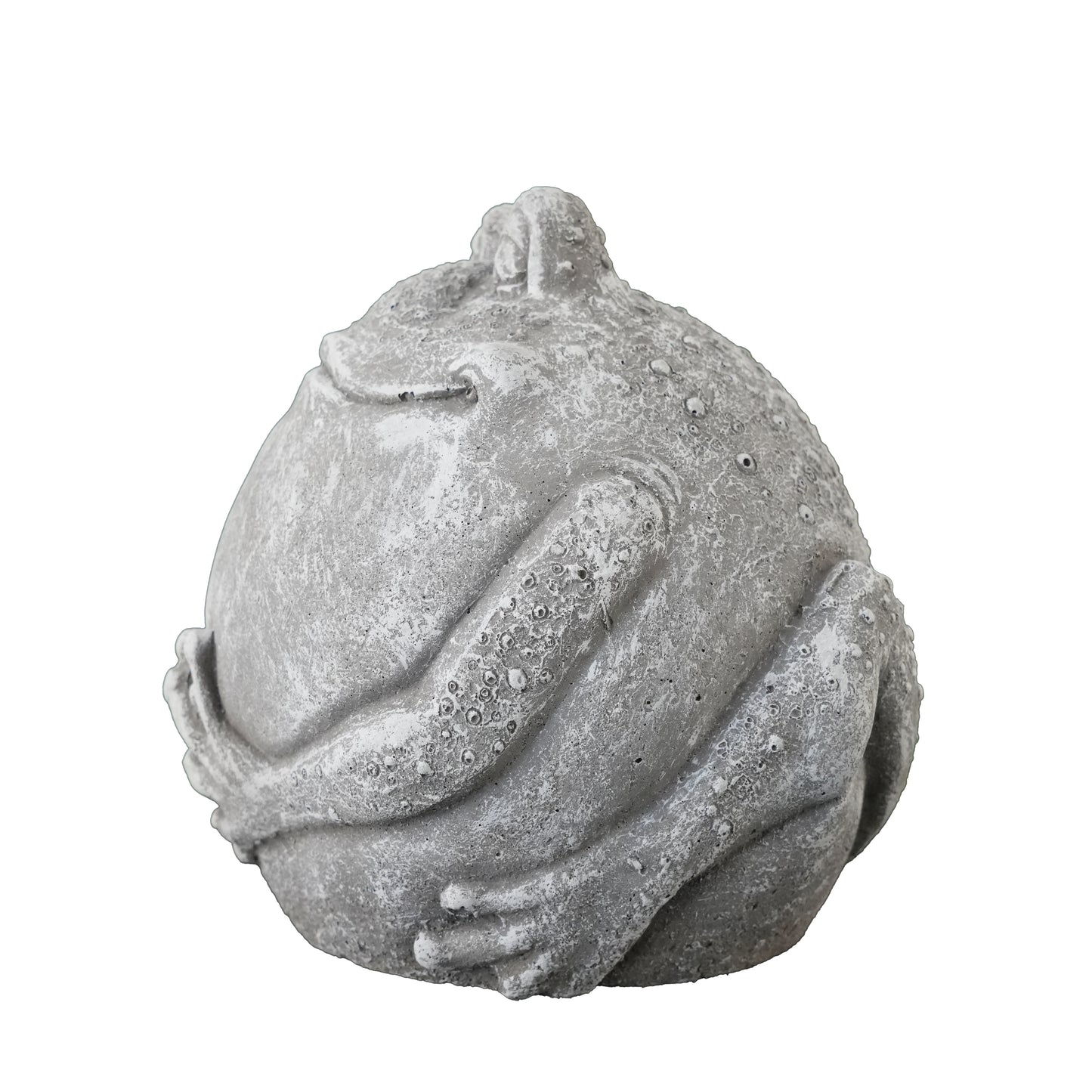 Kugelfrosch Fred – gemütliche Gartenfigur aus Steinguss