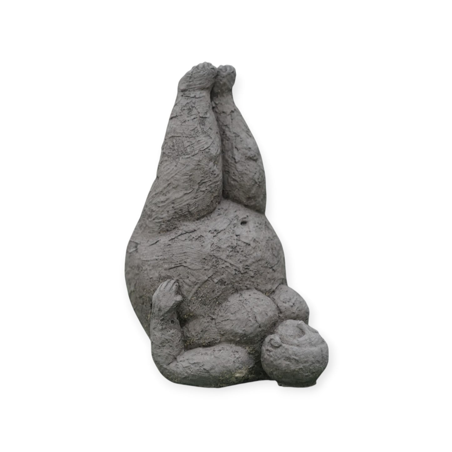Yoga-Dame Steinfigur Kerzenhaltung – Frostfeste Gartendeko – Handgefertigt – Wetterfeste Yoga-Deko Kerzenpose – Made in Germany