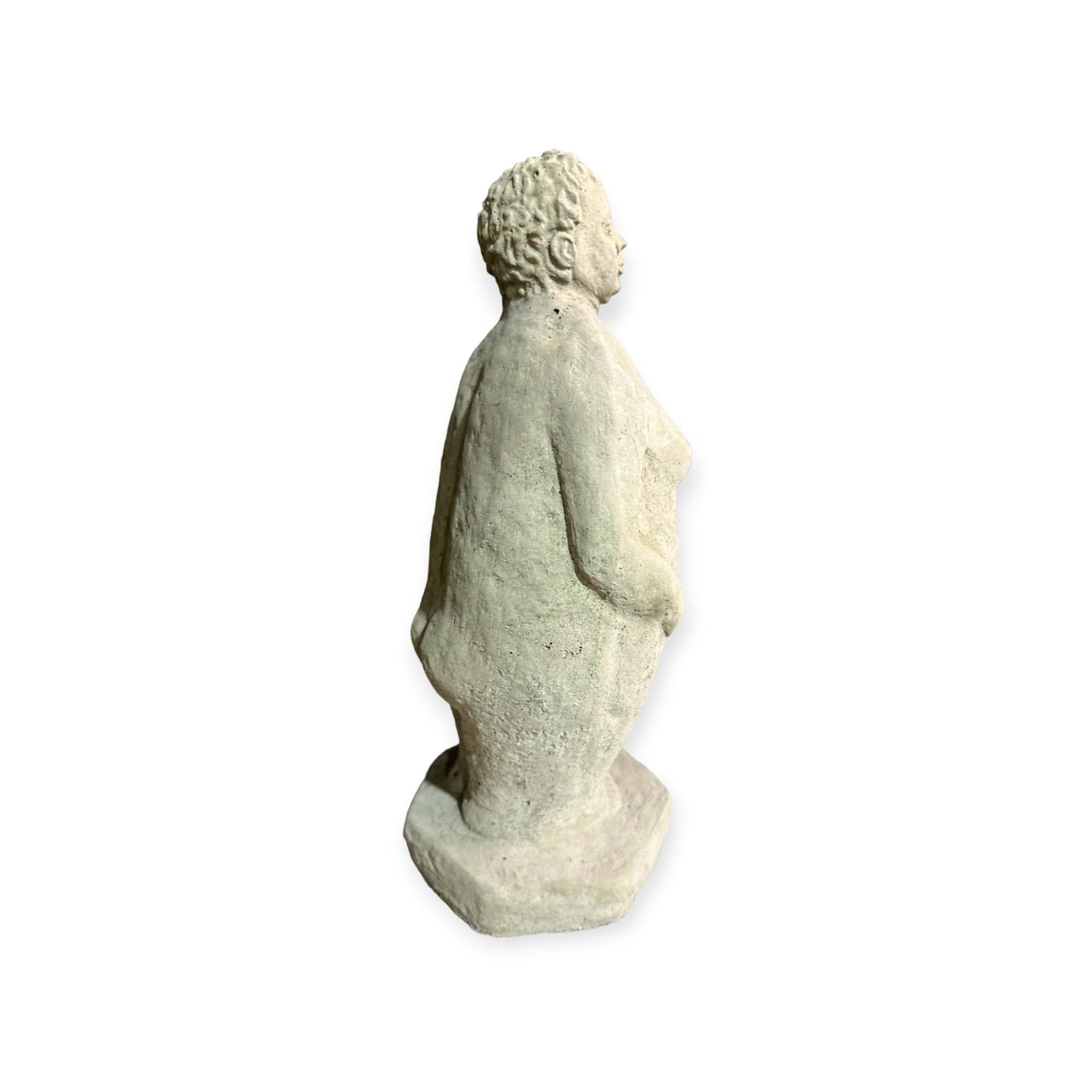 Steinfigur Dicke Dame stehend - Aus frostsicherem Steinguss (Höhe 32cm / Breite 14cm / Tiefe 11cm)