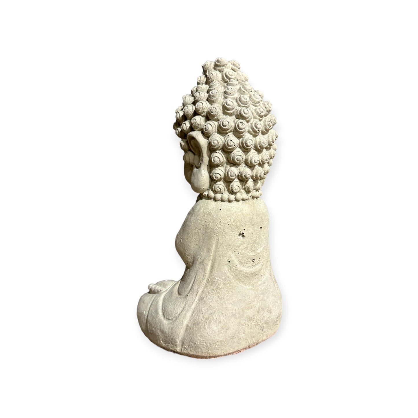 Liebenswerter Gartenmönch - Kleine Mönch-Figur für Zauberhafte Gärten (Maße H/B/T 26/12/9 cm, ca. 2,25 kg) Frostsichere Steinfigur aus Beton Sandsteinoptik