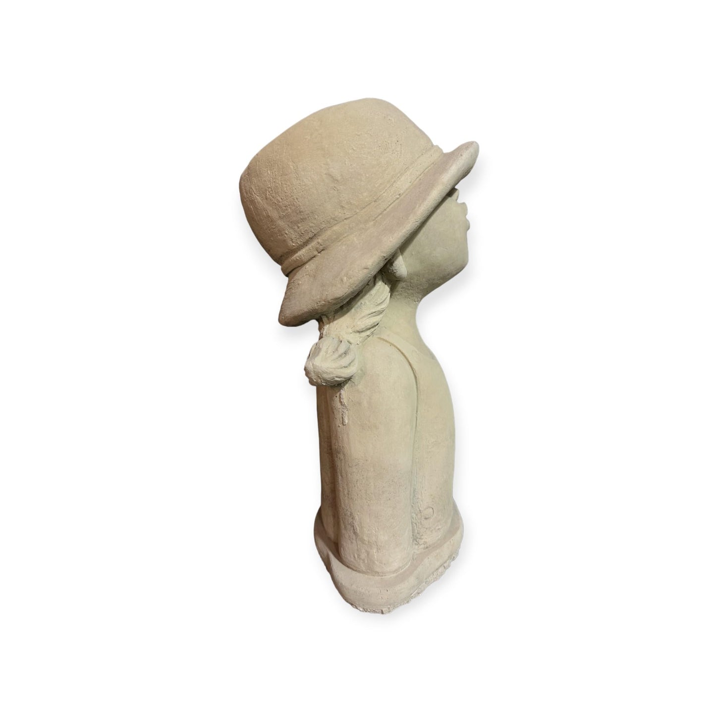Steinmädchen Mia zum Bepflanzen: Massiv, Frostsicher, 15kg, 42x23x15 cm, Eigene Produktion, mit Wasserablauf