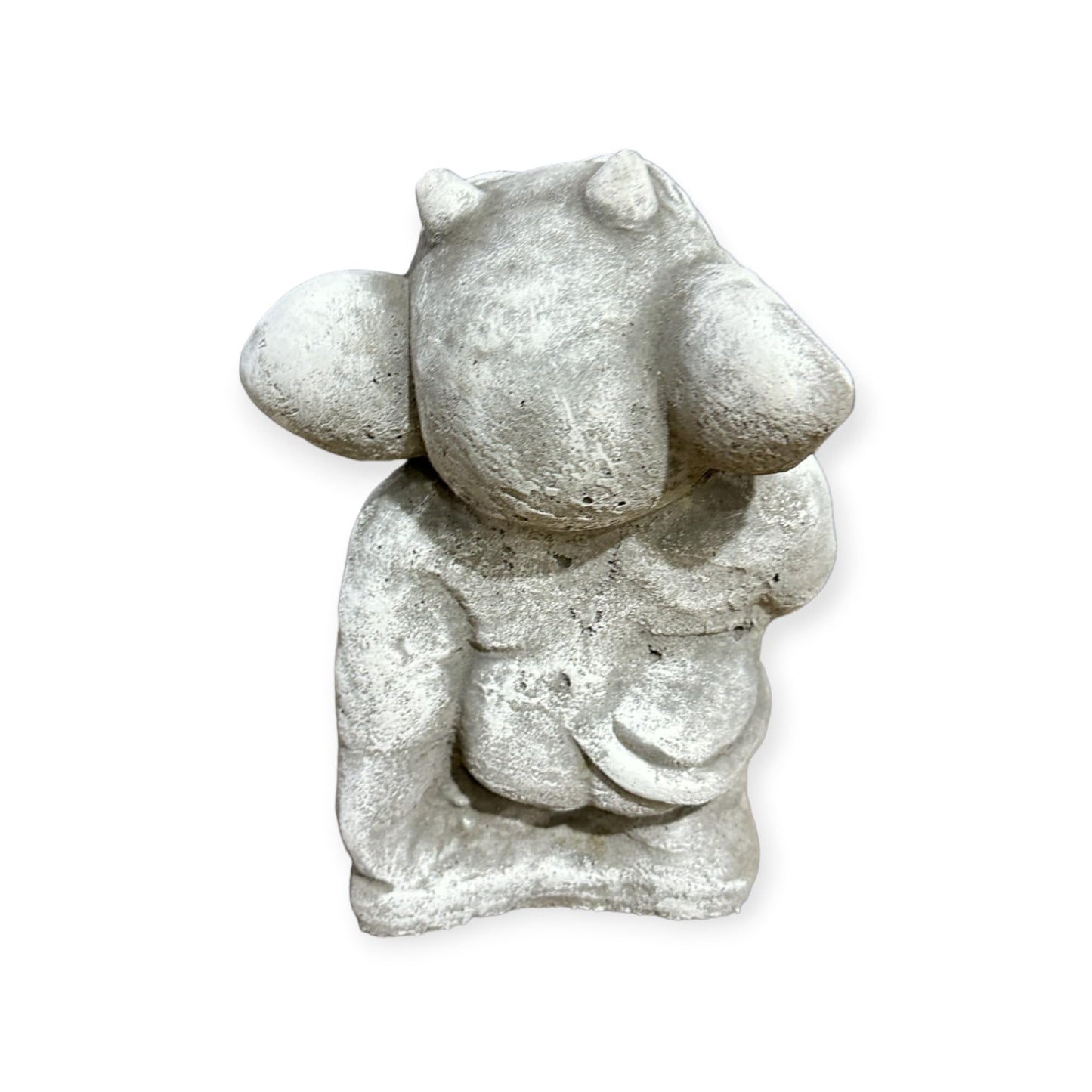 Frecher Gnom Stinkefinger - Handgefertigte, Frostsichere Beton-Steinfigur aus Deutscher Produktion - 24/16/16 cm, Ca. 4,5 kg