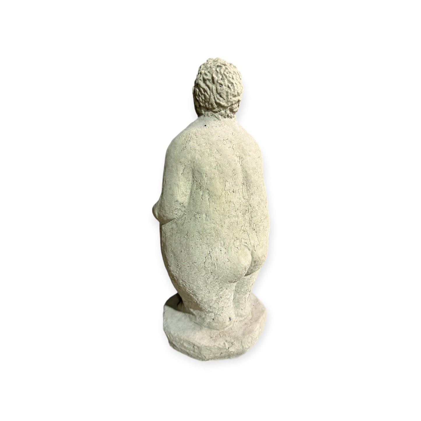 Steinfigur Dicke Dame stehend - Aus frostsicherem Steinguss (Höhe 32cm / Breite 14cm / Tiefe 11cm)