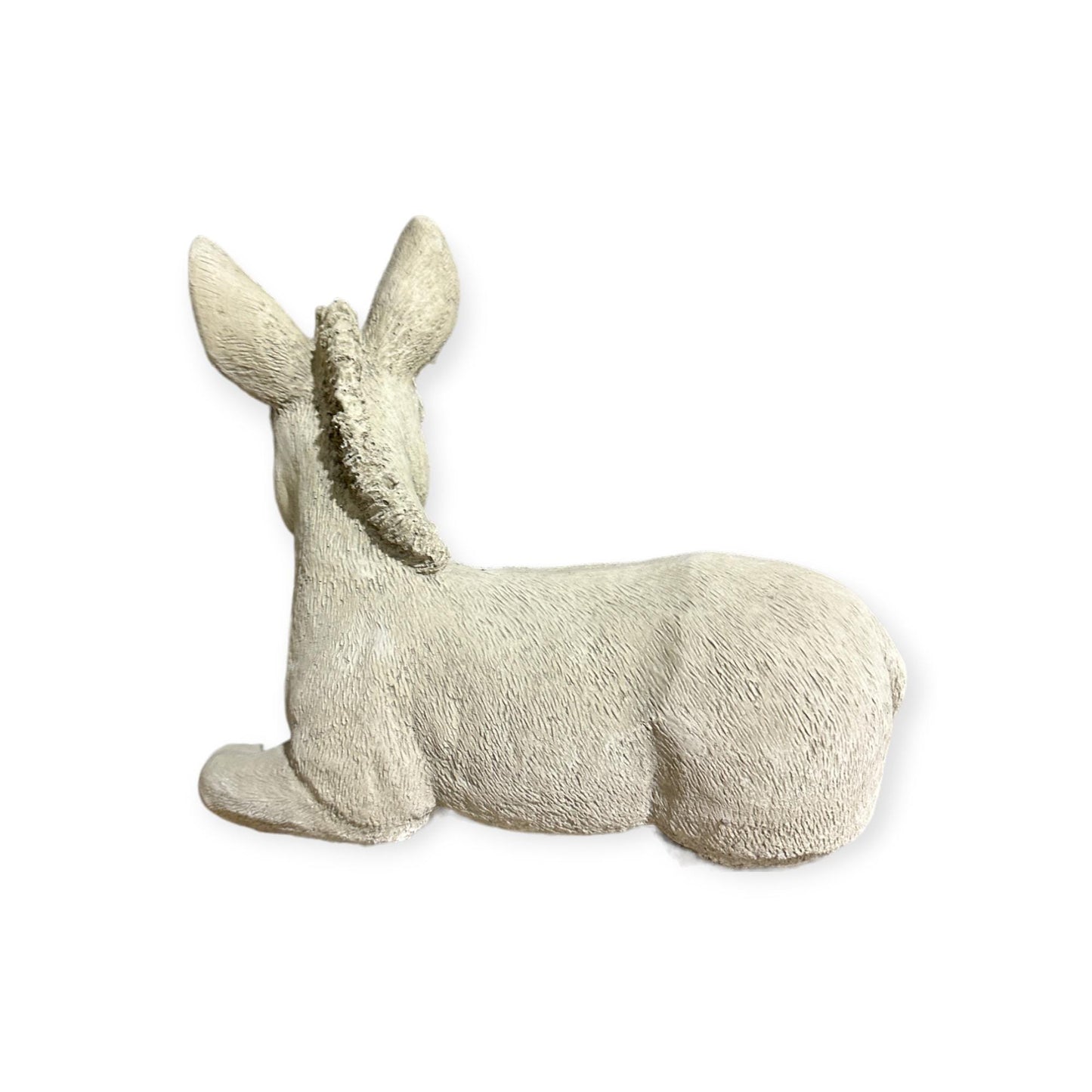 Liegender Esel aus Stein - Natürlicher Charme für Ihren Garten (H/B/T: 26/32/17 cm)